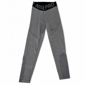 Nike Pro 365 Crop Capri Tight in Gray/Black Pro Dri-Fit Leggings Elastic Waist